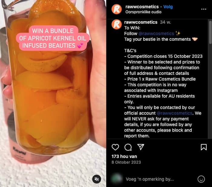 instagram contest example